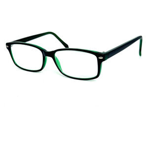 Blue Surf AZ/BS‎ 01 COL 90 Eyeglass Frames Black Clear Green Rectangular H14349